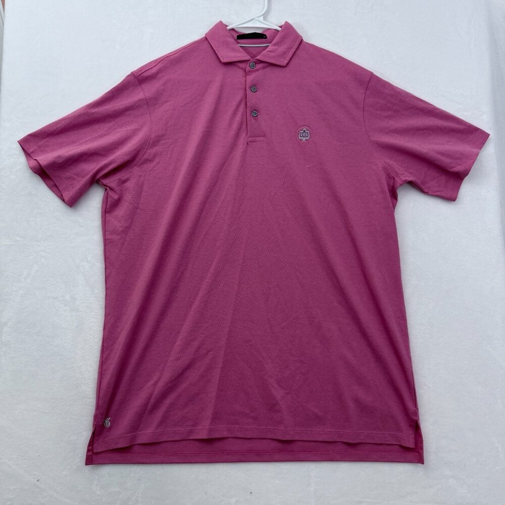 Greyson Polo Shirt Mens XL Pink Golf Performance Knit Casual